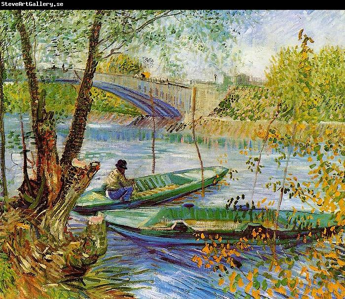 Vincent Van Gogh Fishing in the Spring